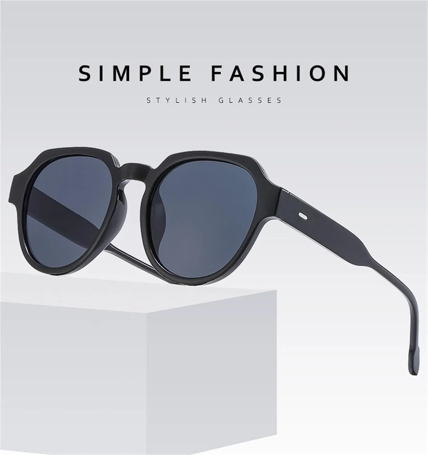 Trendy Men And Women Square Large Frame Outdoor Driving Daily Vacation Party Polarized Sunglasses