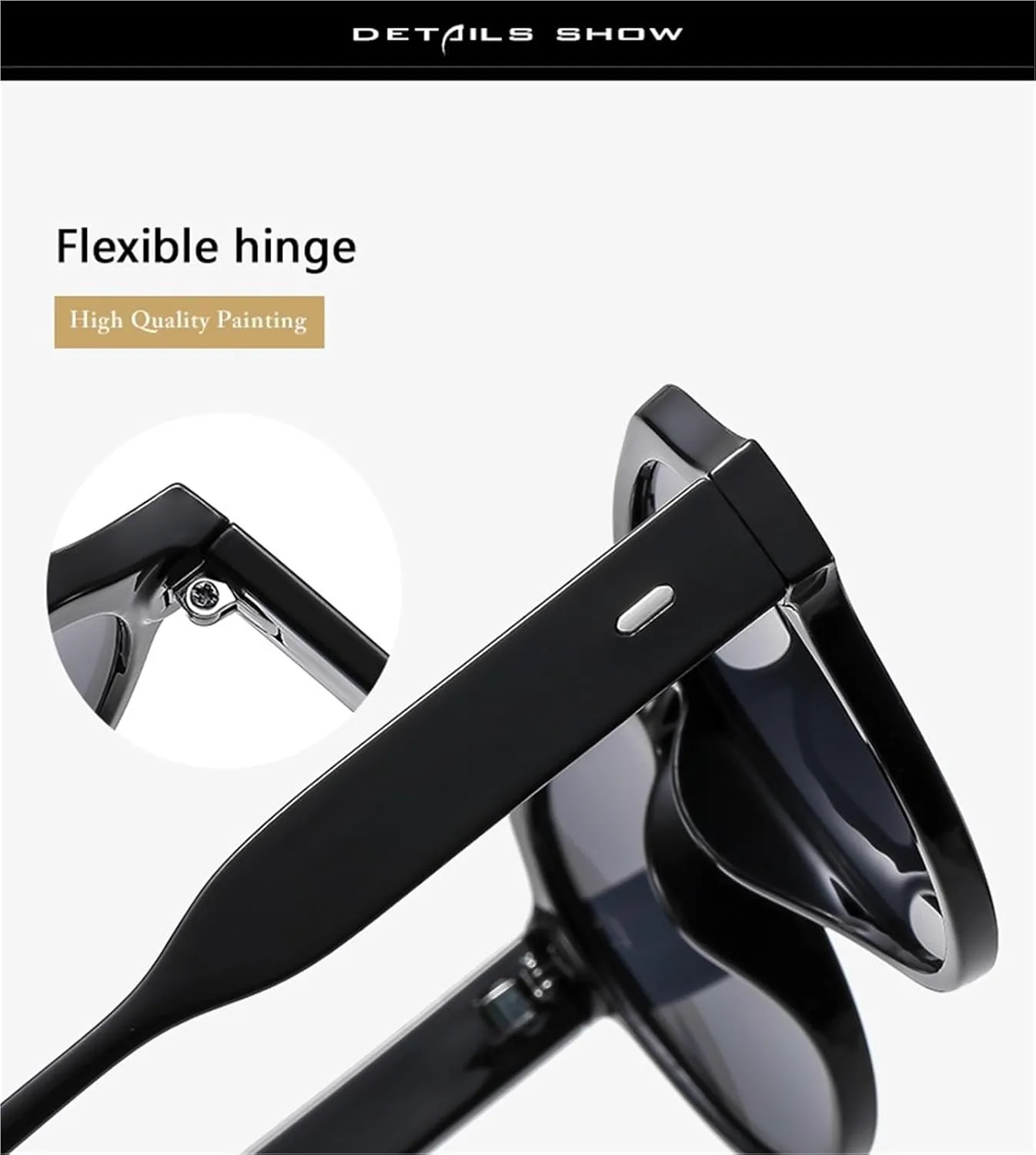 Trendy Men And Women Square Large Frame Outdoor Driving Daily Vacation Party Polarized Sunglasses