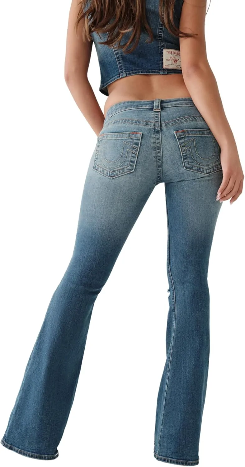 True Religion Women's Carrie Low Rise Flare