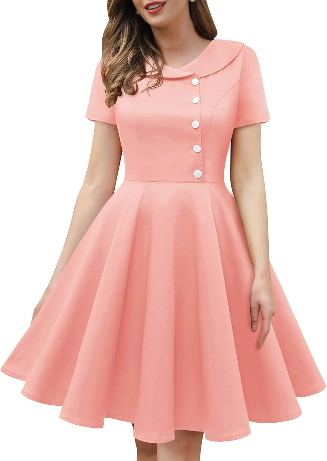 Wedtrend Women's 1950s Vintage Audrey Hepburn Style Cocktail Swing Dresses