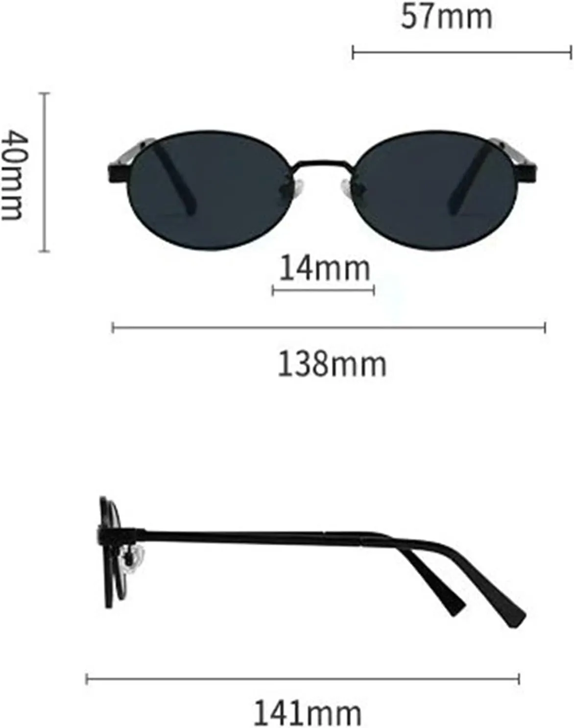 willochra Retro Oval Sunglasses for Women Men 90s Trendy Sun Glasses Classic brown tinted Shades UV400 Protection