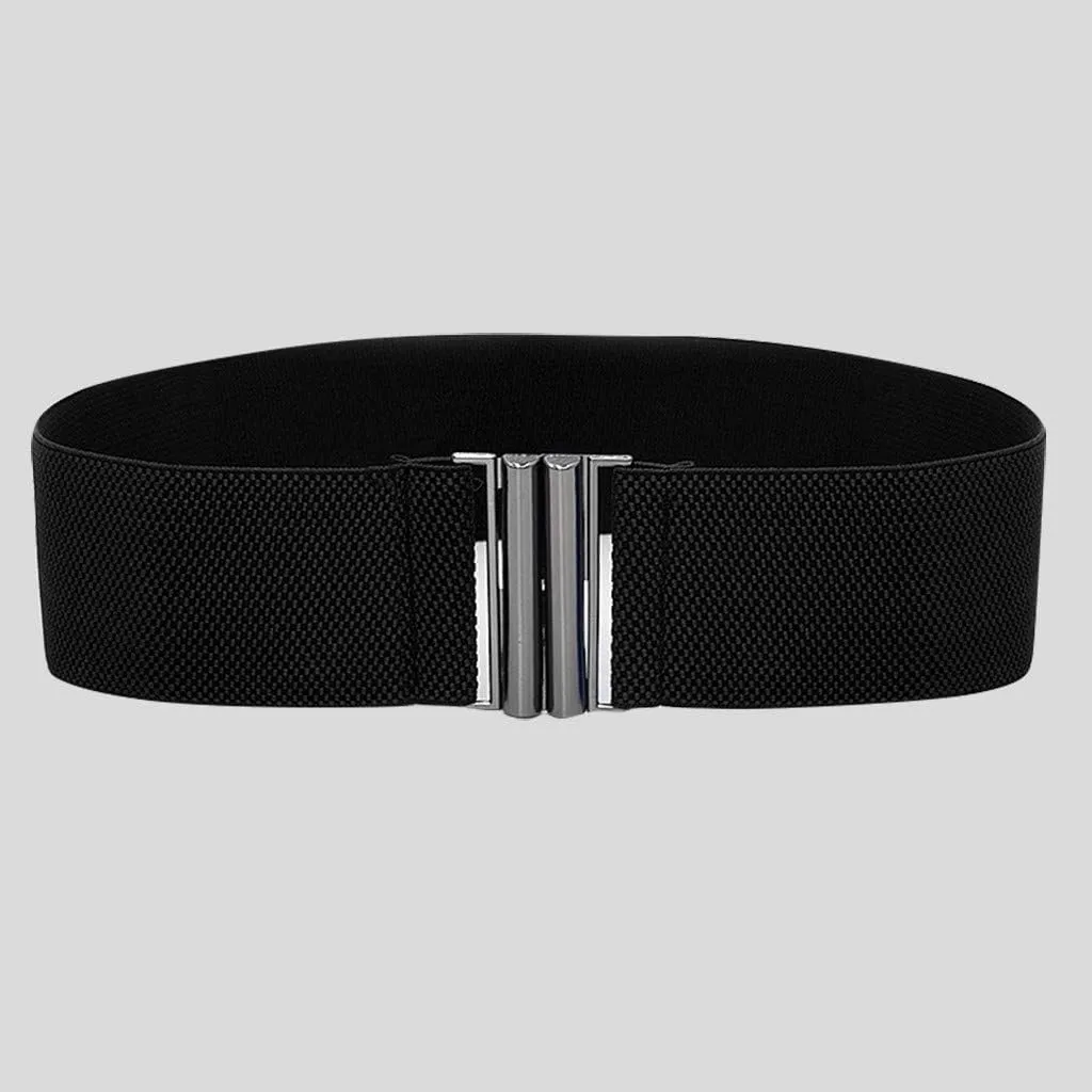 Women Wide Elastic Belt Wide Stretch Waist Belts Waistband For Dresses