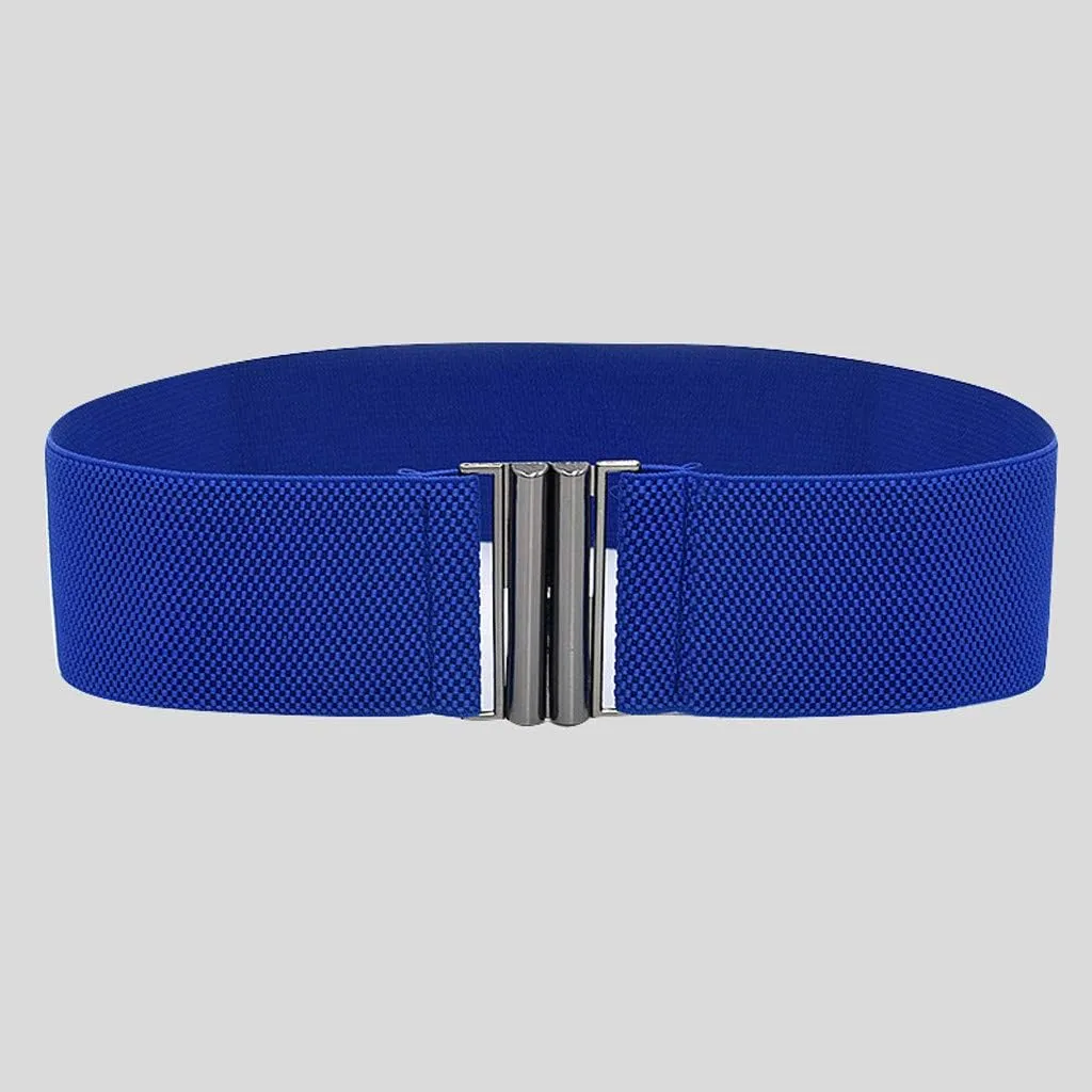 Women Wide Elastic Belt Wide Stretch Waist Belts Waistband For Dresses