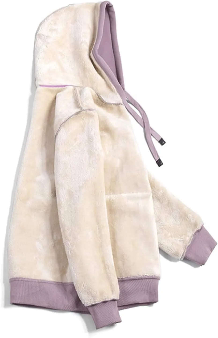 Women's Long Sleeve Fleece Lined Sweatshirt Casual Winter Warm Sherpa Hoodie Pullover