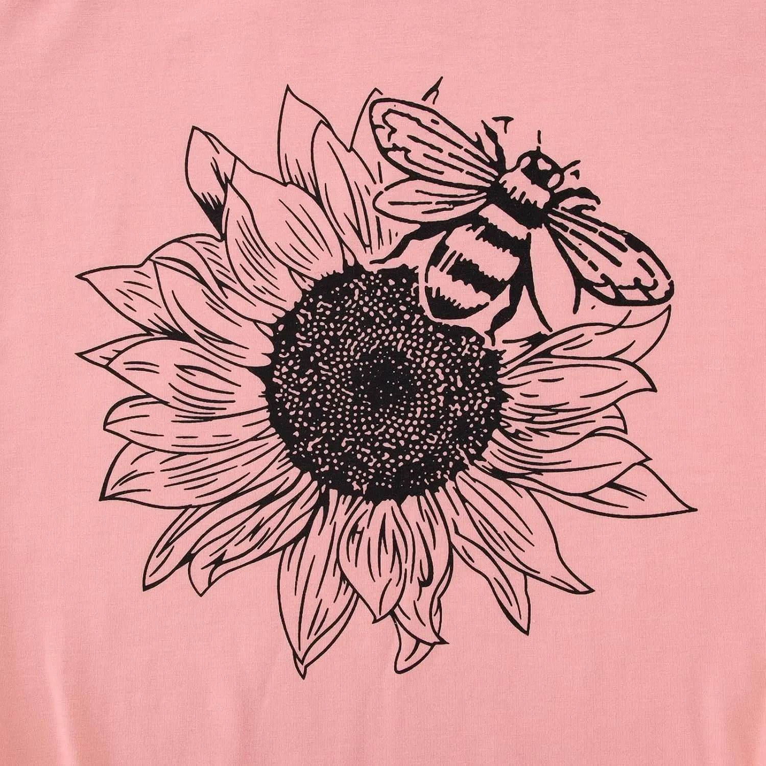Women's Summer Sunflower T Shirt Cute Flower Graphic Loose Tees Crew Neck Short Sleeve Casual Tops